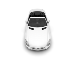 White modern car on transparent background. 3d rendering - illustration png