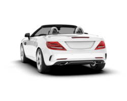 branco moderno carro em transparente fundo. 3d Renderização - ilustração png