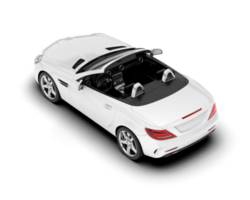 wit modern auto Aan transparant achtergrond. 3d renderen - illustratie png