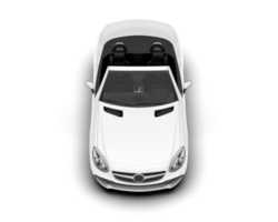 blanc moderne voiture sur transparent Contexte. 3d le rendu - illustration png