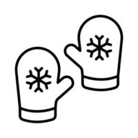 Download this carefully designed icon of winter gloves in modern style vector