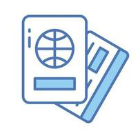 Carefully crafted vector design of passport in trendy style, premium icon easy to use