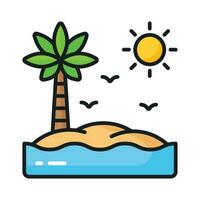 Beautiful vector of palm tree in modern style, easy to use in web, mobile apps and all presentation projects