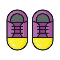 A comfortable shoe showing sneakers in modern style, ready to use icon vector