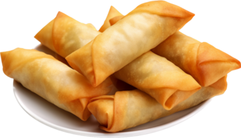 Spring roll png with AI generated.