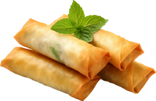 Spring roll png with AI generated.