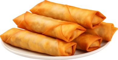 Spring roll png with AI generated.