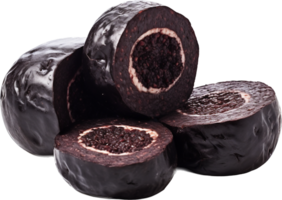 Black pudding png with AI generated.