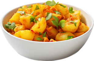 Aloo Gobi png with AI generated.