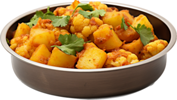 Aloo Gobi png with AI generated.