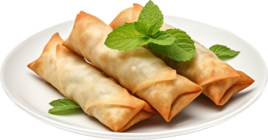 Spring roll png with AI generated.