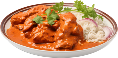 Chicken makhani png with AI generated.