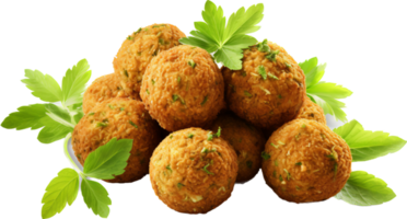 Falafel png with AI generated.