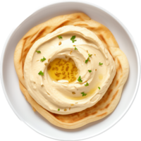 hummus PNG met ai gegenereerd.