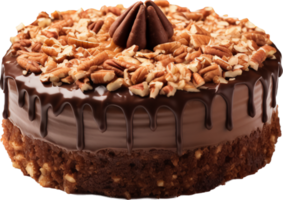 German chocolate cake png with AI generated.