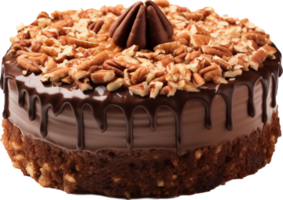 Tedesco cioccolato torta png con ai generato.