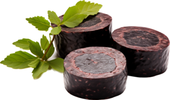 Black pudding png with AI generated.