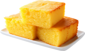 Corn bread png with AI generated.