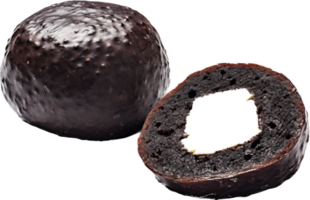 zwart pudding PNG met ai gegenereerd.