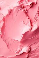 Bubblegum pink make-up, beauty product texture as abstract makeup cosmetic background, crushed cosmetics, photo