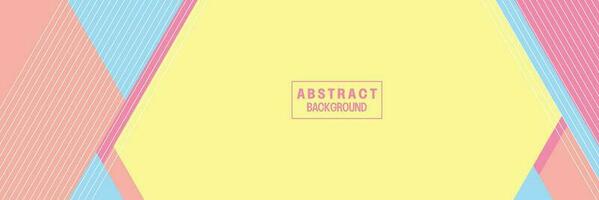 abstract shape banner background with amazing pastel colors. vector with empty space for text