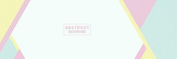 abstract shape banner background with amazing pastel colors. vector with empty space for text