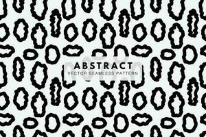 Circles outlined grungy shape abstract seamless repeat vector pattern