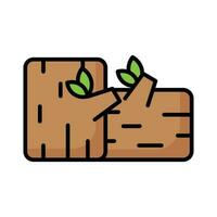 Grab this carefully designed icon of firewood in modern stye, ready to use icon vector