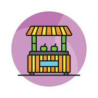 An icon of beach stall editable design, easy to use and download vector