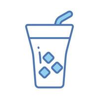 Get hold on this catchy vector of cold drink in modern style, easy to use