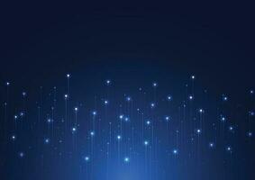 Abstract technology innovation communication concept digital blue design background. Vector illustration