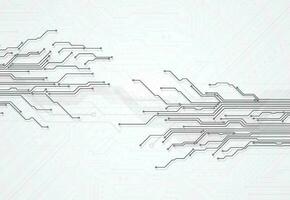 Abstract background with technology circuit board texture. Electronic motherboard illustration. Communication and engineering concept. Vector illustration