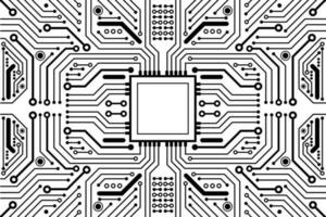 Fondo abstracto con textura de placa de circuito de tecnología. Ilustración de la placa base electrónica. concepto de comunicación e ingeniería. ilustración vectorial vector