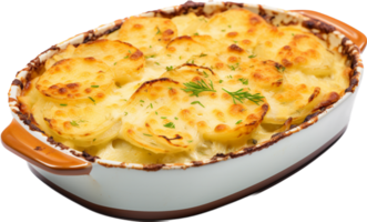 Gratin dauphinois png with AI generated.