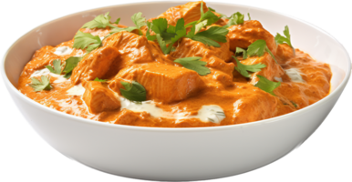 Butter chicken png with AI generated.