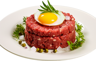 bistecca tartare png con ai generato.