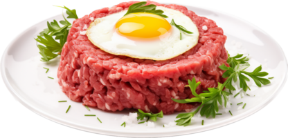 Steak tartare png with AI generated.