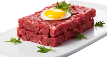 bistecca tartare png con ai generato.