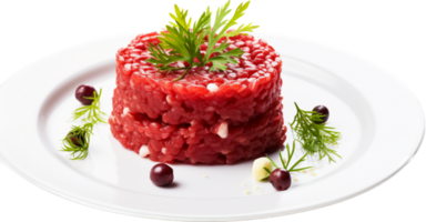 bife tartare png com ai gerado.