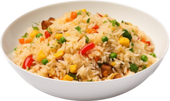 Fried rice png with AI generated.