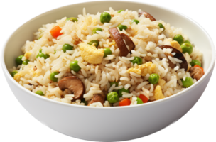 Fried rice png with AI generated.