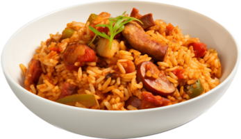 Jambalaya png with AI generated.