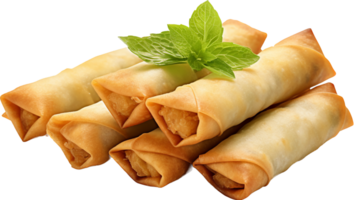 Spring roll png with AI generated.