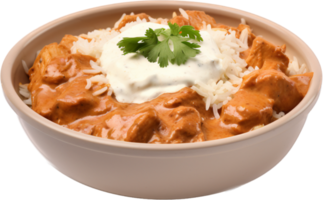 Chicken makhani png with AI generated.