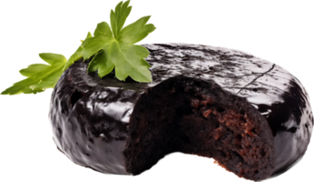 Black pudding png with AI generated.