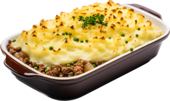 Shepherd pie png with AI generated.