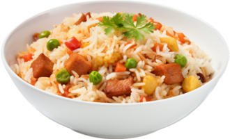 frito arroz png con ai generado.