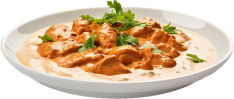 Chicken makhani png with AI generated.