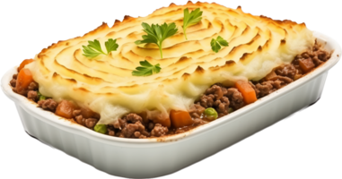 Shepherd pie png with AI generated.