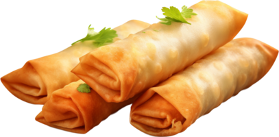 Spring roll png with AI generated.